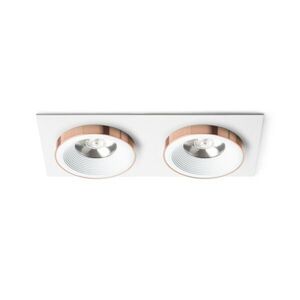 RED - DESIGN RENDL RENDL SHARM SQ II zápustná bílá měď 230V LED 2x10W 24° 3000K R13255 obraz