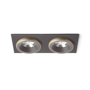 RED - DESIGN RENDL RENDL SHARM SQ II zápustná hnědá/perleťová zlatá 230V LED 2x10W 24° 3000K R13257 obraz
