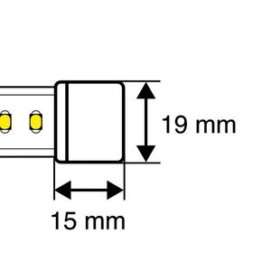 SLC koncovka pro 230V LED pásky čirá obraz