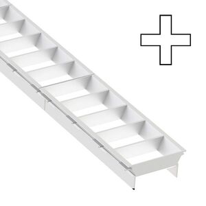 SLC LED svítidlo Click mřížka X spojka bílá obraz