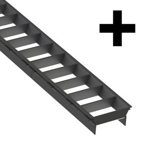SLC LED svítidlo Click mřížka X spojka černá obraz