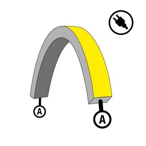 SLC napájení pro LED pásek NeonFlex 230V Top-Bend Mono A obraz