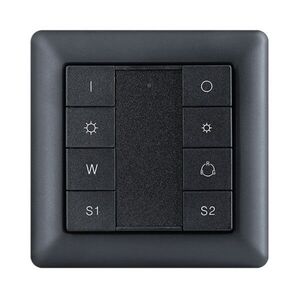 SLC SmartOne Zigbee RGB/RGBW nástěnný panel IP20 černý obraz