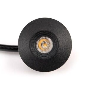 SLC vestavné LED svítidlo MiniOne Fixed 2, 1 W 3 V 3000 K stmívatelné IP65 32 mm 45° Ra90 černé obraz