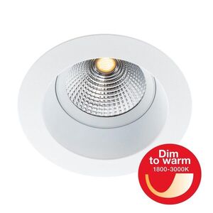 SLC vestavné LED svítidlo OneSoft DTW pr.68-83 mm bílé 447lm 1800-3000K Ra90 DALI IP54/IP20 36° obraz