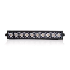SLC vestavné LED svítidlo PIXEL 10x 25 W 220-240 V 2700 K stmívatelné 36° Ra90 černé obraz