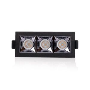 SLC vestavné LED svítidlo PIXEL X3 9 W 220-240 V 3000 K stmívatelné 36° Ra90 černé obraz