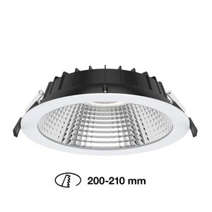 SLC vestavné LED svítidlo Shift pr.200-210 mm bílé 2400lm 3000/4000K Ra80 bez driveru IP54/IP40 UGR19 obraz