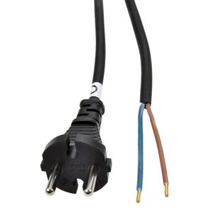 Solight flexo šňůra, 2x 1, 5mm2, gumová, černá, 2, 5m PF32 obraz