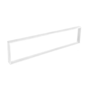 Solight hliníkový bílý rám pro instalace 295x1195mm LED panelů na stropy a zdi, výška 68mm, bezšroubový WO907-W obraz