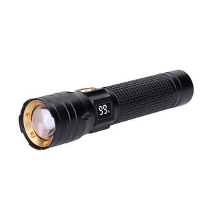 Solight LED nabíjecí svítilna s displayem, 200lm, zoom, Li-Ion WN54 obraz