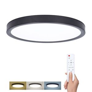 Solight LED osvětlení s dálkovým ovladačem Estela Black, 60W, 4500lm, 50cm, změna chromatičnosti, stmívatelné WO8020 obraz