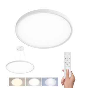 Solight LED osvětlení s dálkovým ovladačem Estela White UGR, 40W, 4300lm, 50cm, URG WO8022 obraz