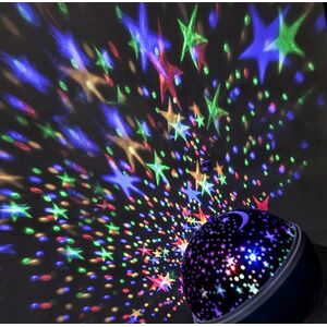 Solight LED projekční koule, multicolor, 9 režimů, otáčení, USB, 4x AAA 1V220 obraz
