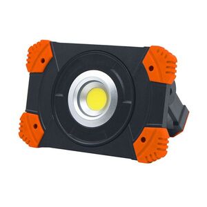 Solight LED reflektor 10W, přenosný, nabíjecí, 1000lm, oranžovo-černý WM-10W-RE obraz