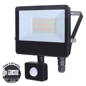 Solight LED reflektor se senzorem TOP, 30W, max. 3900lm, 3CCT, volitený výkon 100/66%, IP65, rychlospojka WM-30WS-T obraz