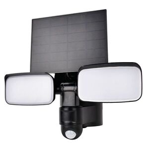 Solight LED solární osvětlení se senzorem, 9W, 850lm, 4000K, Li-Ion, černá WO7203 obraz