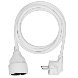 Solight prodlužovací přívod 3m, 1 zásuvka, 16A/3680W, PVC, bílý PS03X obraz