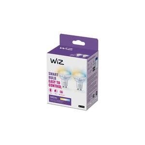 WiZ SET 2x LED skleněná žárovka GU10 PAR16 4, 9W (50W) 345lm 2700-6500K IP20, stmívatelná obraz