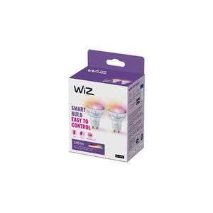 WiZ SET 2x LED skleněná žárovka GU10 PAR16 4, 9W (50W) 345lm 2700-6500K RGB IP20, stmívatelná obraz