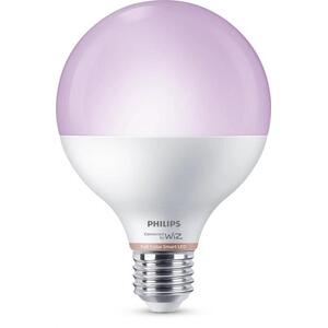 WiZ Smart LED Kulová žárovka 11 W (ekv. 75 W) 1055lm 2200-6500K RGB G95 E27 obraz