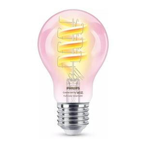 WiZ Smart LED Žárovka s tradičním vzhledem, čirá, 40 W 470lm 2200-6500K (RGB) A60 E27 obraz