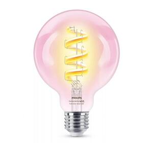WiZ Smart LED Žárovka s tradičním vzhledem, čirá, 40 W 470lm 2200-6500K (RGB) G95 E27 obraz