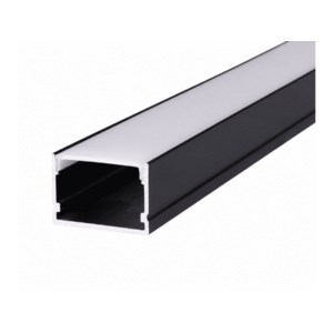 LED Solution Nástěnný profil pro LED pásky N2 černý Vyberte variantu a délku: Profil bez difuzoru 1m LP107B-1M obraz
