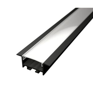 LED Solution Vestavný profil pro LED pásky V26 černý Vyberte variantu a délku: Profil bez difuzoru 2m LP320B obraz
