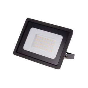 T-LED Černý LED reflektor 30W Economy Barva světla: Teplá bílá 103007 obraz