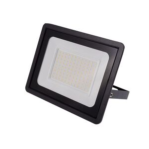 T-LED Černý LED reflektor 100W Economy Barva světla: Teplá bílá 103013 obraz