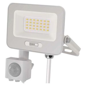 EMOS Bílý LED reflektor 20W s pohybovým čidlem ZS2324W obraz
