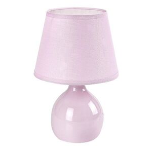 Rabalux Růžová stolní lampa Ingrid pro žárovku E14 74078 obraz