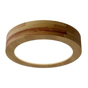 APLED LED stropní svítidlo Rondo Woodline Dub kulaté 300mm 24W Barva světla: Teplá bílá 21563 obraz