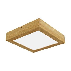 APLED LED stropní svítidlo Quadra Woodline Dub hranaté 300x300mm 24W Barva světla: Teplá bílá 21058 obraz