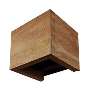 APLED Fasádní LED svítidlo Cube Woodline Dub hranaté 6W IP65 Barva světla: Teplá bílá 21618 obraz