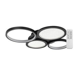 Rabalux Černé stropní LED svítidlo Aranis 590mm 40W CCT s DO 71378 obraz