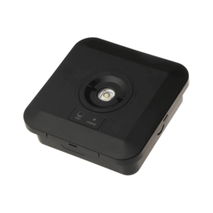 T-LED Černé přisazené nouzové svítidlo 3W IP65 105438 obraz