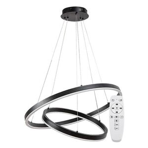 Rabalux Černé závěsné LED svítidlo Isaure 600mm 80W CCT s DO 72305 obraz