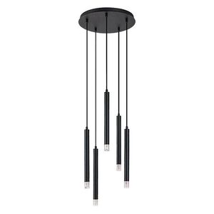 Rabalux Černý závěsný lustr Ramira pro žárovku 5x G9 72360 obraz