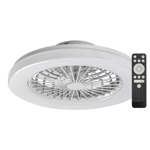 Rabalux Bílé stropní LED svítidlo s ventilátorem Dalfon2 485mm 48W RGB+CCT s DO 71333 obraz