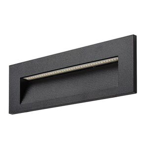 Rabalux Černé vestavné schodišťové LED svítidlo Kavala 6W IP65 CCT 77190 obraz