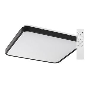 Rabalux Černé stropní LED svítidlo Alenzo hranaté 420x420mm 36W IP44 CCT s DO 71434 obraz