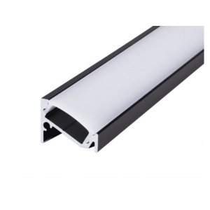 LED Solution Rohový profil pro LED pásky R8 černý Vyberte variantu a délku: Profil bez difuzoru 1m LP206B-1M obraz