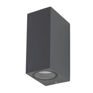 TK Lighting Antracitové fasádní svítidlo Axis pro žárovku 2x GU10 TK10970 obraz