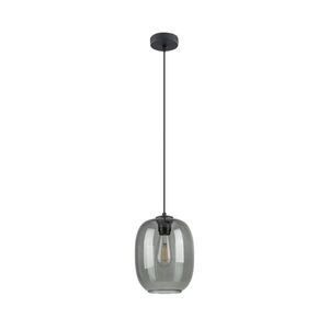TK Lighting Černý závěsný lustr Elio s kouřovým stínidlem pro žárovku E27 TK5971 obraz