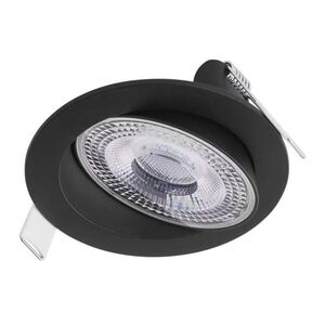 EMOS Černé LED bodové svítidlo GERI 105mm 6, 5W CCT s výklopným rámečkem ZV1161 obraz