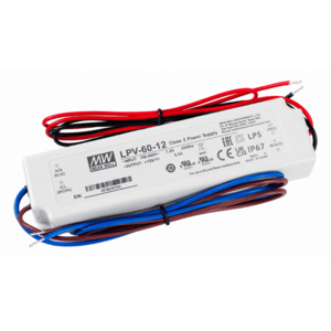 LED Solution Mean Well napájecí zdroj LPV 12V 60W IP67 LPV-60-12 obraz