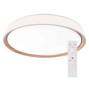 EMOS Bílé stropní LED svítidlo ILVI s dekorem dřeva 400mm 30W CCT s DO ZM5114 obraz