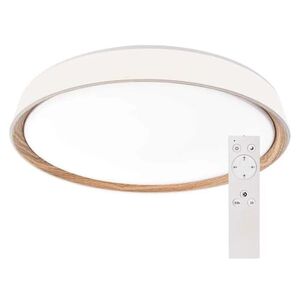EMOS Bílé stropní LED svítidlo ILVI s dekorem dřeva 500mm 45W CCT s DO ZM5115 obraz